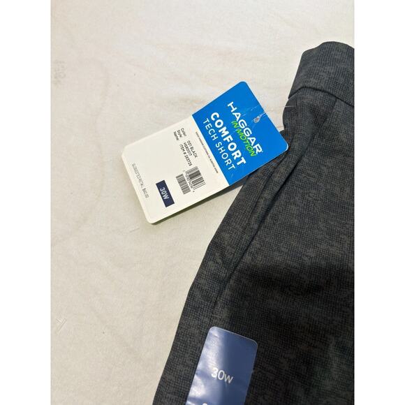 Haggar Comfort In Motion Tech Shorts Mens Size 30w 9.5” Inseam Gray NWT - Picture 8 of 8